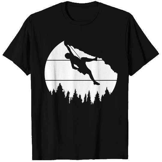 climber forest trees rocks T Shirts