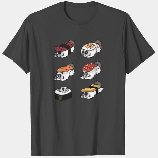 Ragdoll Cat Japanese Sushi T Shirts