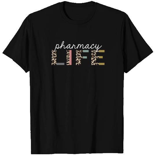 Pharmacy Life Leopard Print Funny Gift T Shirts