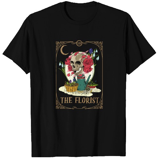 Florist Plants Tarot Card Occult Club Gothic T Shirts