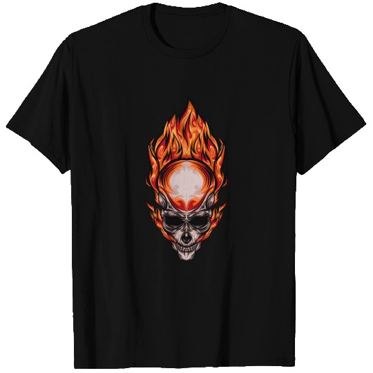 skull fire T Shirts