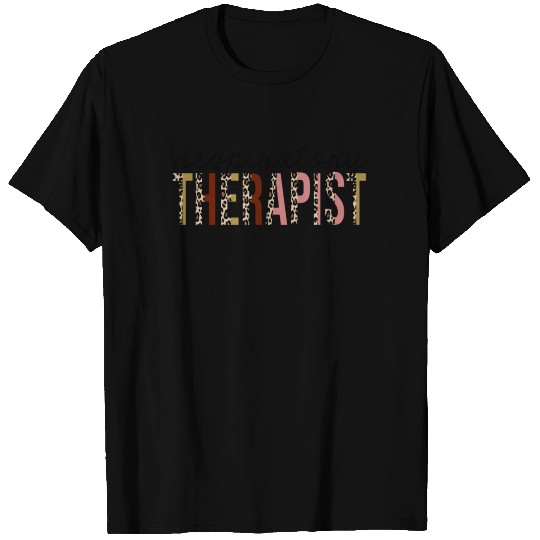 Respiratory Therapist Leopard Print Funny T Shirts