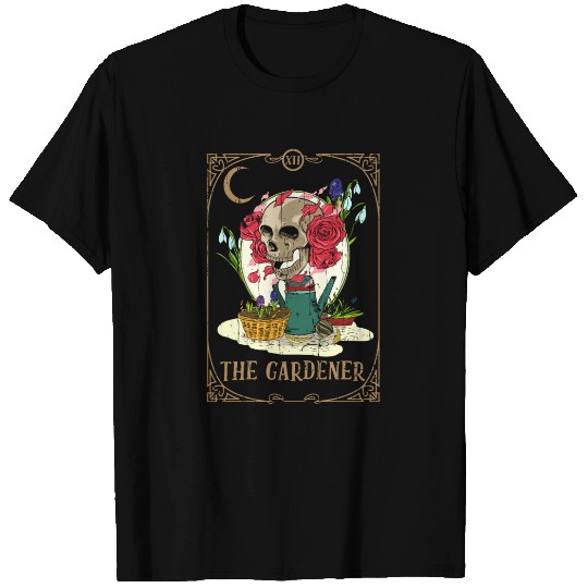 Garden Plants Tarot Card Occult Club Gothic T Shirts