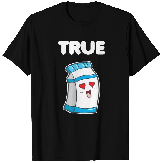 Matching Couple Funny Cute Milk Cereals True Love T Shirts