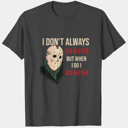 Funny Halloween party Jason hokey mask Friday 13th T Shirts