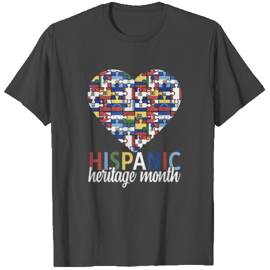 Spanish Flags Celebrate Hispanic Heritage Month T Shirts