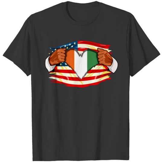 Ivorians Who Live in America Ivory Coast Flag T Shirts