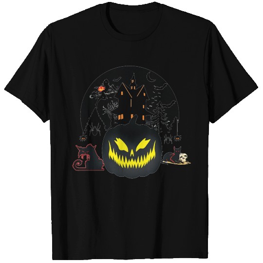 Cute Spooky Halloween Witch Ghost Pumpkin T Shirts