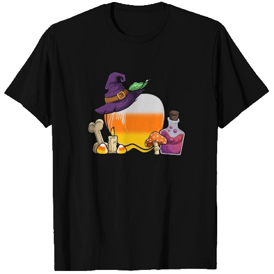 Halloween Candy Corn Apple T Shirts