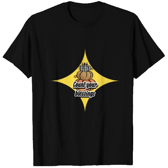 count your blessing thanksgiving back to school T Shirts