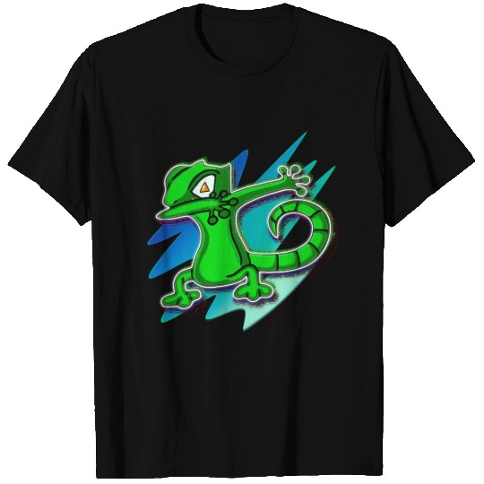 Dabbing Gecko - Jack O Lantern Eyes T Shirts