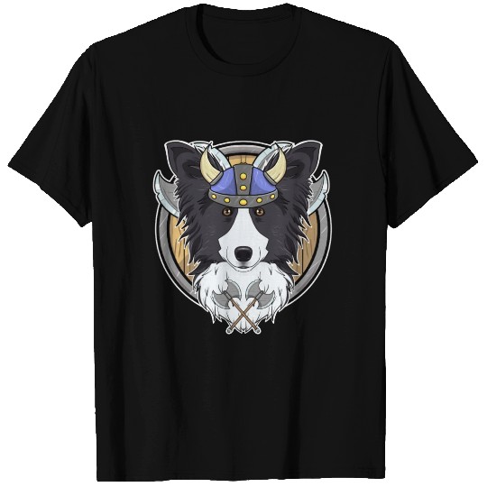 Border Collie I Valhalla I Viking T Shirts