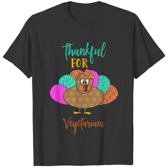 Grateful For Vegetarian, Vegan Live Lifestyle T Shirts