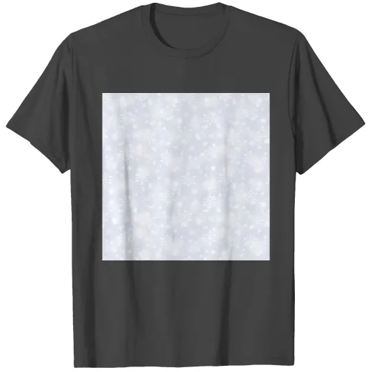 Lilac Snowflakes Pattern T Shirts