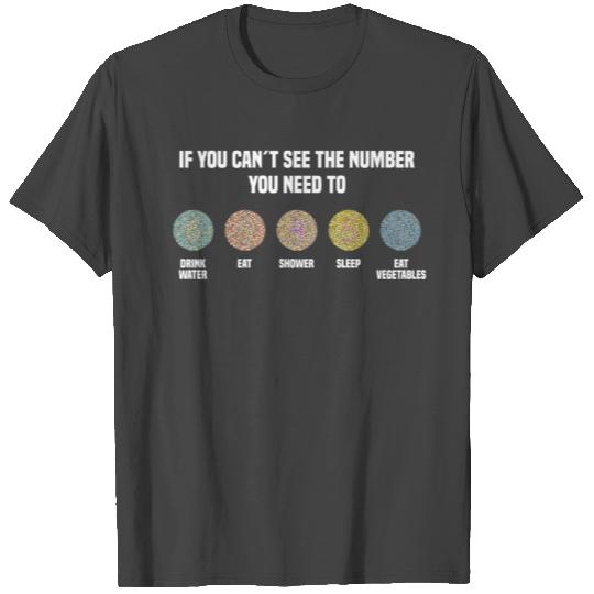 Ishihara Numbers - Eat Vegetables T Shirts