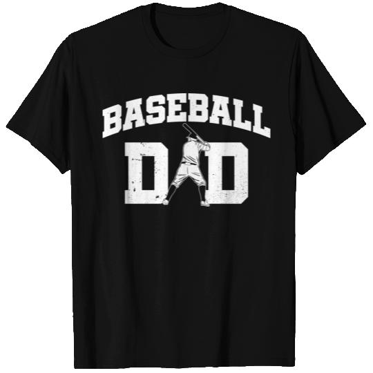 Baseball Dad Fathers Day T Shirts For Men Baseball