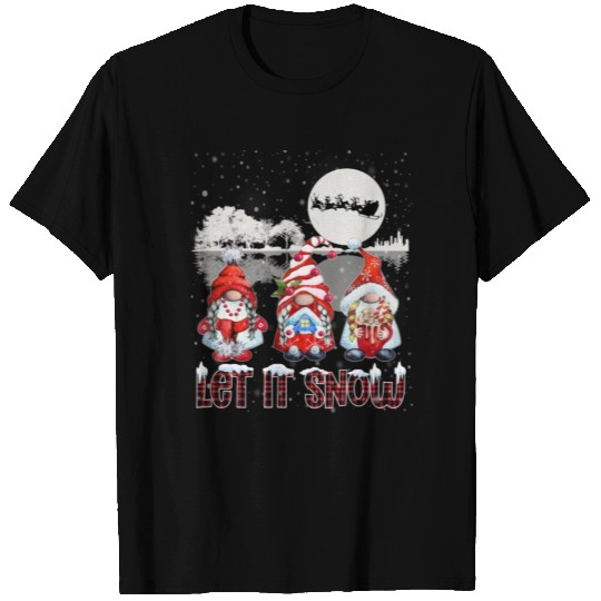 Let It Snow Little Gnomes Christmas T Shirts