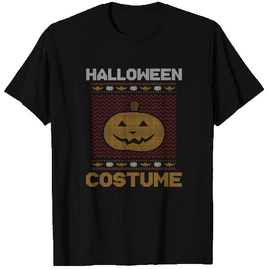Stitch Pattern Pumpkin Scary Creature Halloween T Shirts