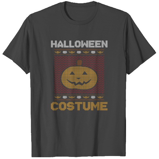 Stitch Pattern Pumpkin Scary Creature Halloween T Shirts