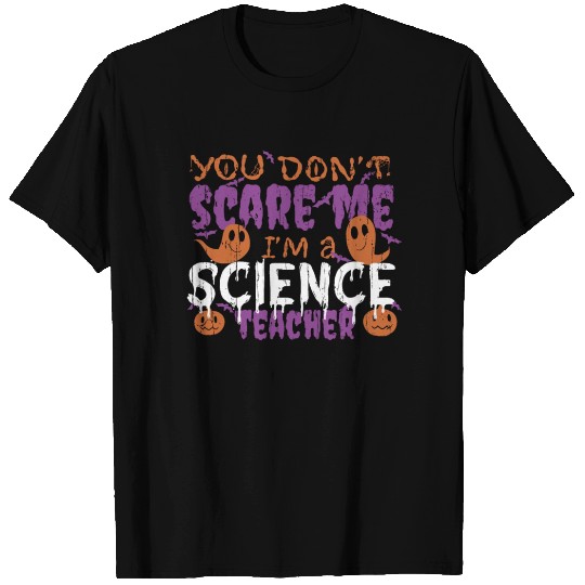 Ghost Pumpkin Science Teacher Halloween T Shirts