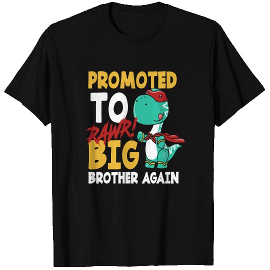 Dinosaur Brother Pregnant Superhero T Shirts