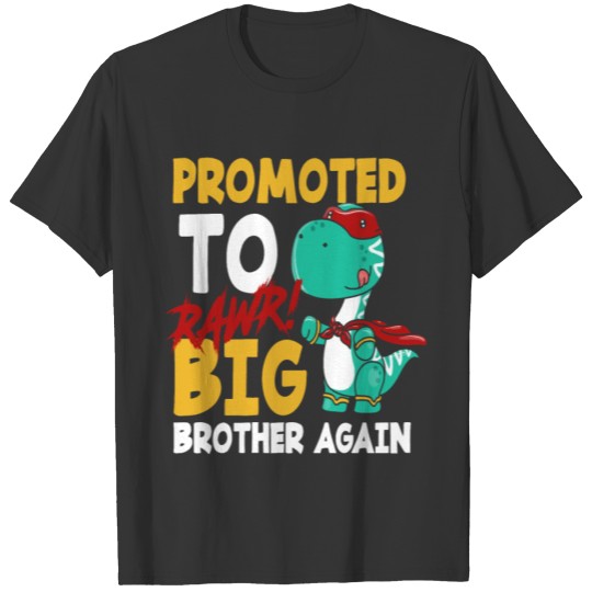 Dinosaur Brother Pregnant Superhero T Shirts