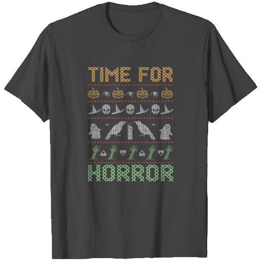 Stitch Pattern Horror Creatures Halloween T Shirts