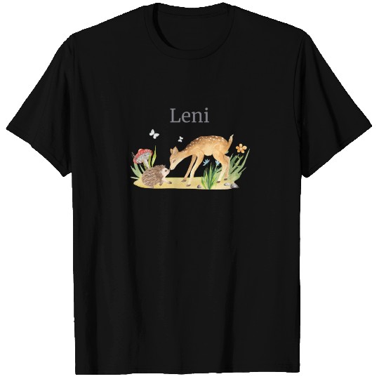 Forest Animal Bear Flowers Name David T Shirts