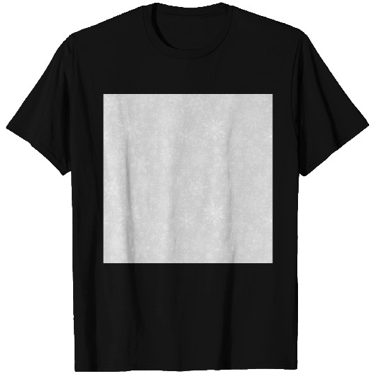 Grey Snowflakes Pattern T Shirts