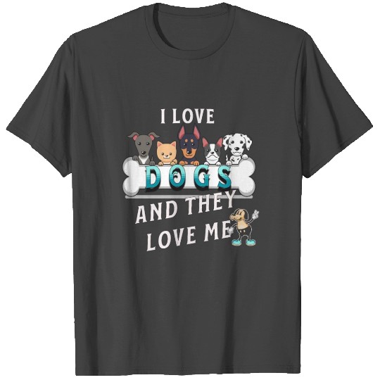 love dog dogs nice design T Shirts