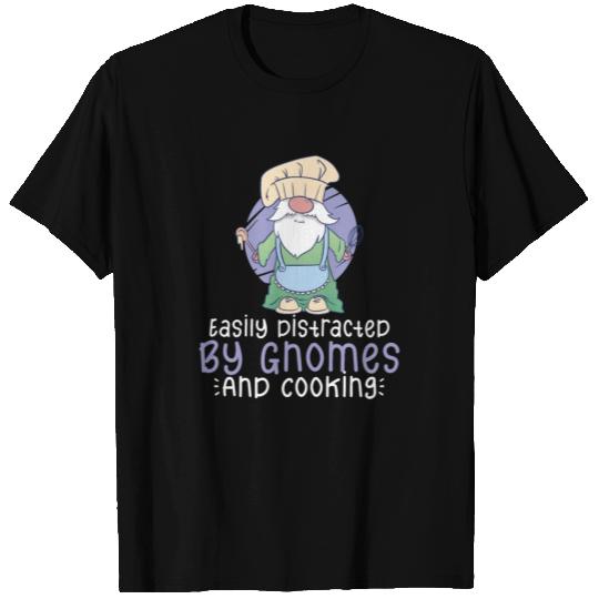 Cooking Cook Chef Gnomes Gnome Lover Funny Gnome T Shirts