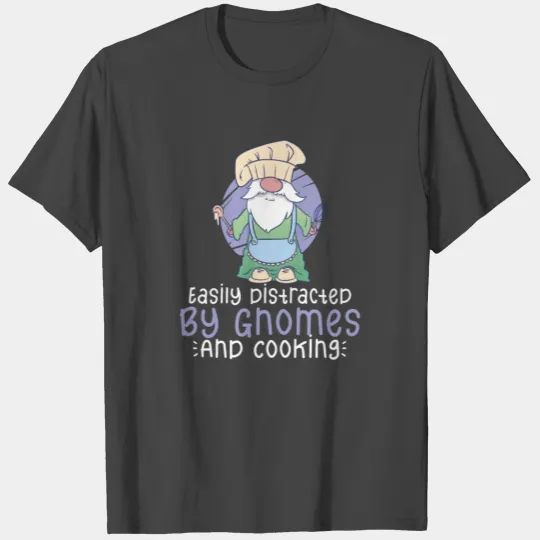 Cooking Cook Chef Gnomes Gnome Lover Funny Gnome T Shirts