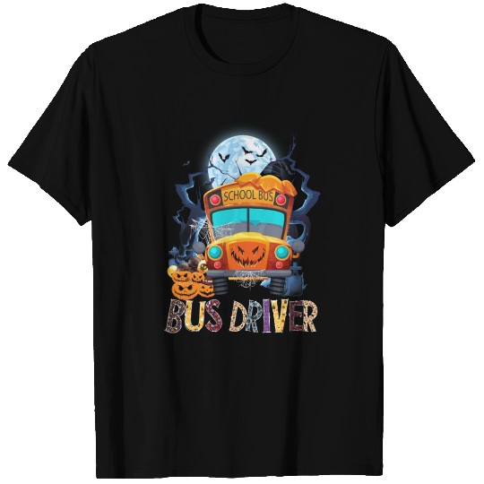 School Bus Driver Halloween T Shirts