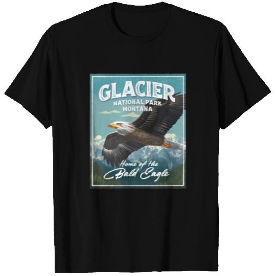 Glacier National Park, Bald Eagle T Shirts