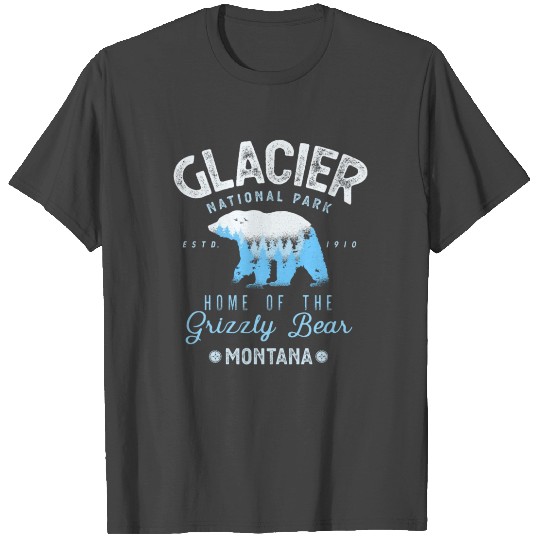 Glacier National Park, Grizzly Bear T Shirts