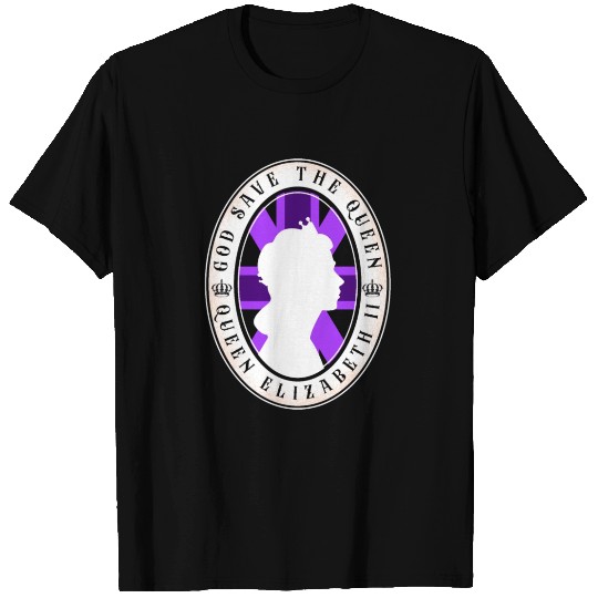 British Monarch Queen Elizabeth God Save The Queen T Shirts