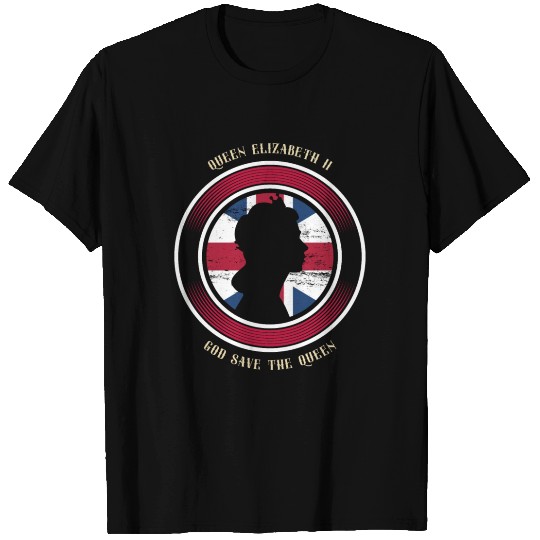 Monarch Queen Elizabeth II God Save The Queen T Shirts