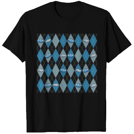 Networking Argyle Pattern T Shirts