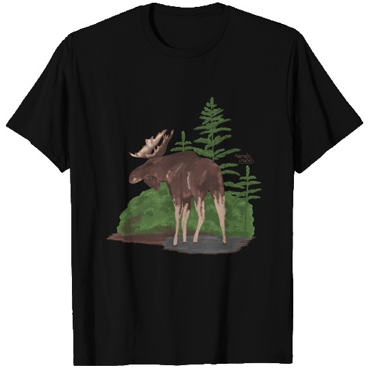 Moose in a Forest T Shirts