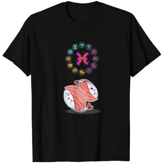 Japanese Sushi Funny Pisces Zodiac Funny Sushi Pun T Shirts