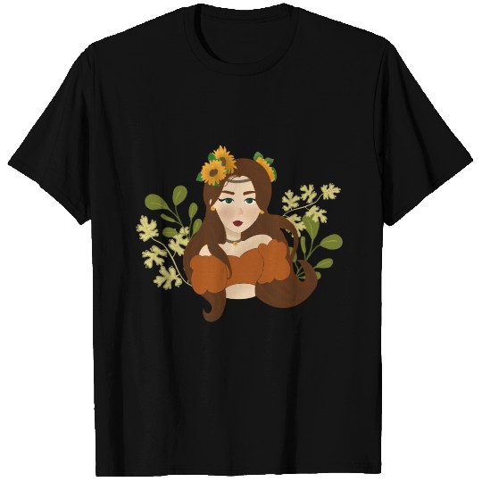 Sun flower girl T Shirts