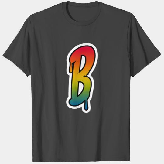 Letter B Graffiti Lettering Alphabet Monogram Init T Shirts