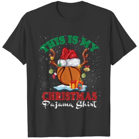 This Is My Christmas Pajama Basketball T Shirts