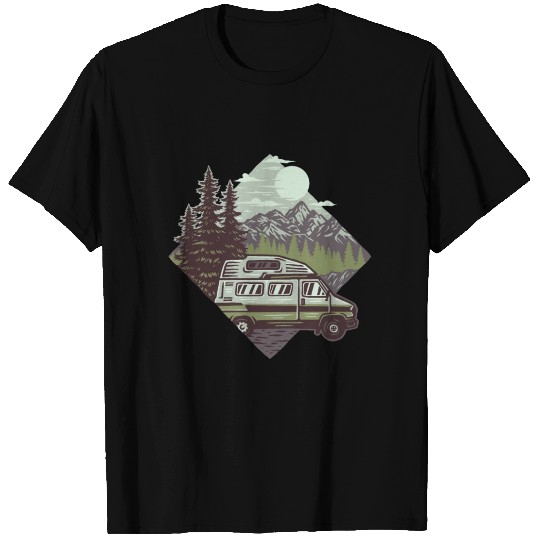 Camping Mountains Wilderness T Shirts
