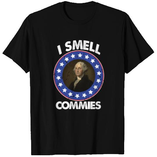 I Smell Commies Funny George Washington T Shirts