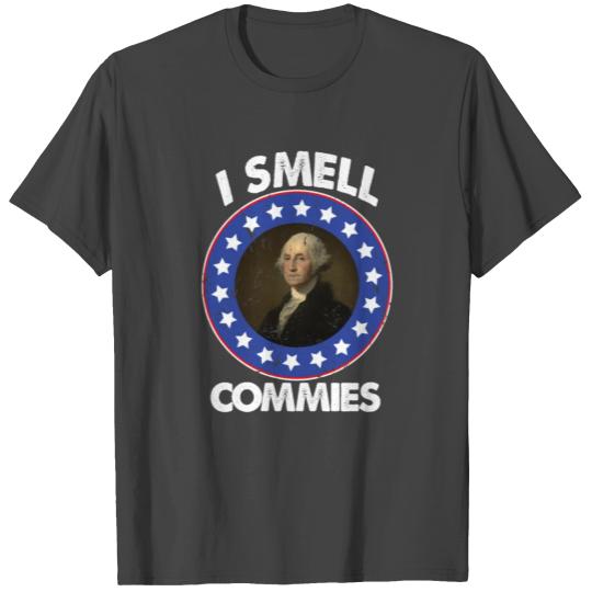 I Smell Commies Funny George Washington T Shirts