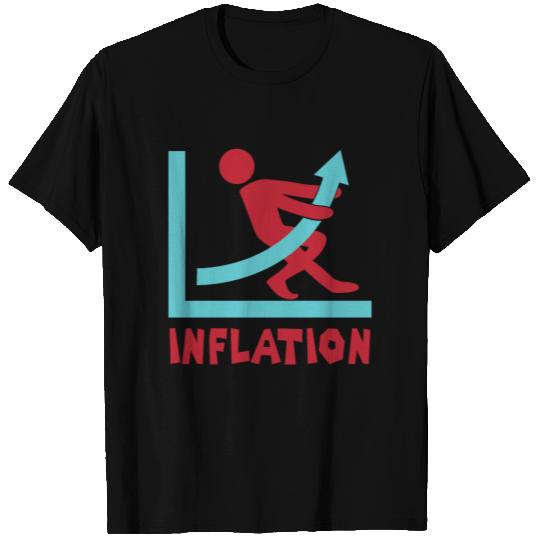 Inflation rate exponential growth Sarcasm T Shirts