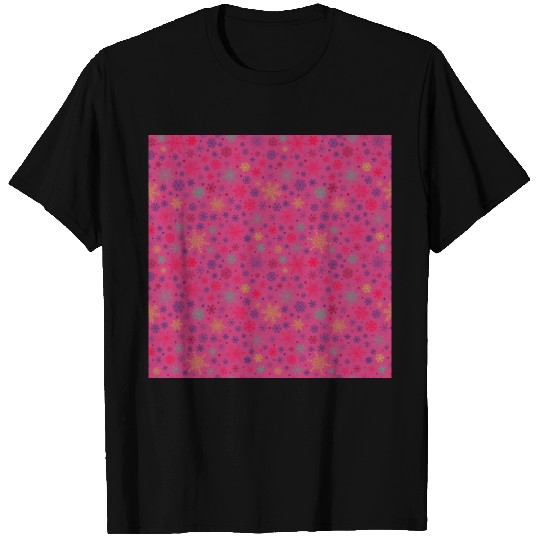 Snowflakes Pattern Colorful T Shirts