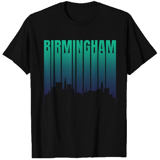 Birmingham Skyline Silhouette T Shirts