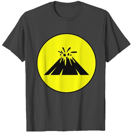 Volcano icon symbol T Shirts